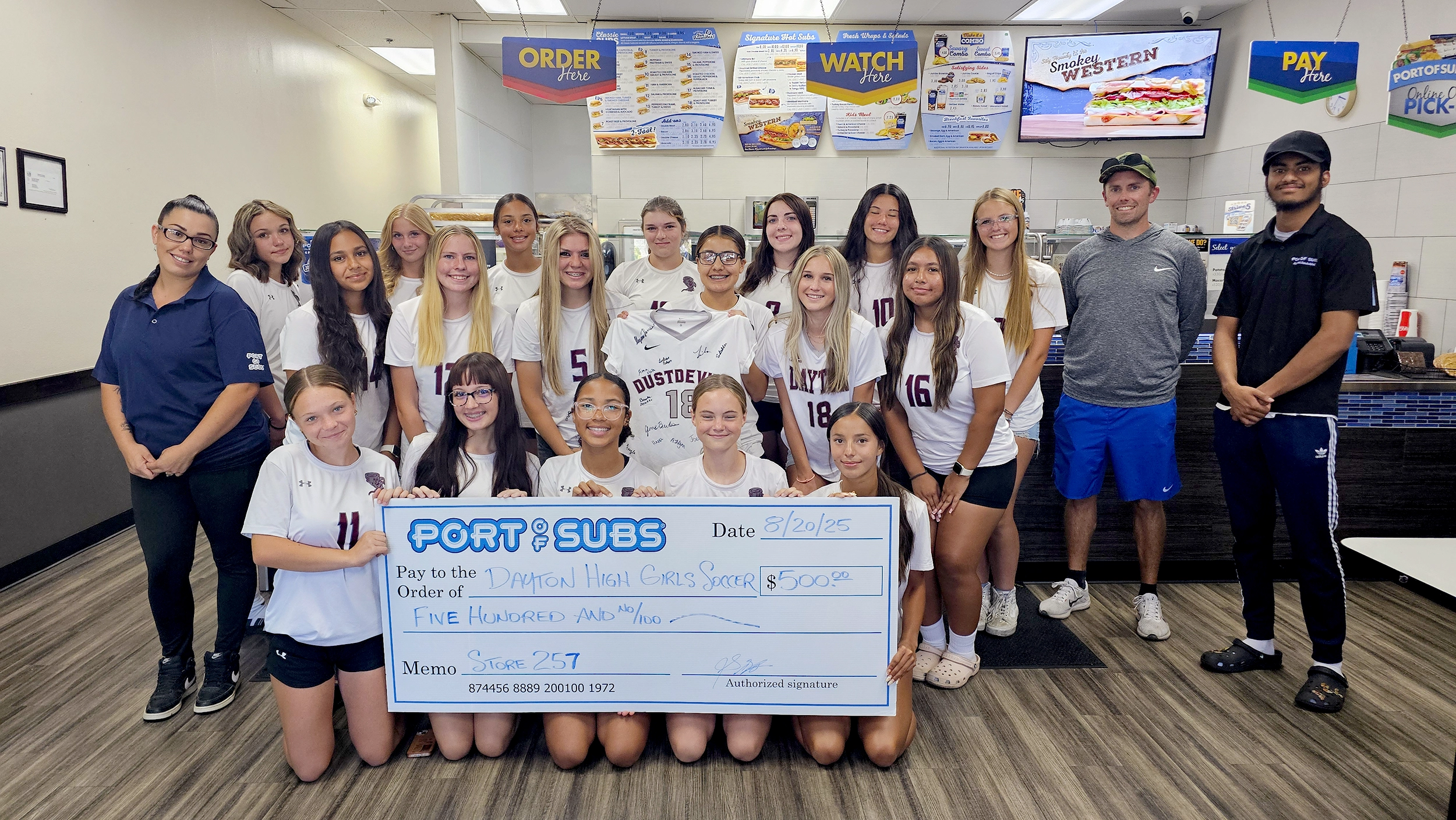 Girls_soccer_Dayton HIgh Port of Subs Fundraiser Port of Subs Dayton Nevada Girls Soccer Fundraiser