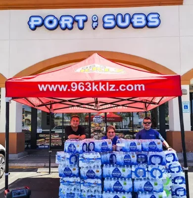 Port of Subs KKLZ Water Drive Las Vegas