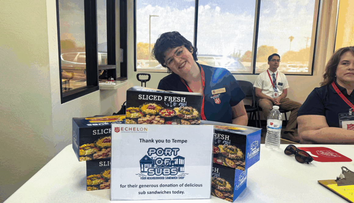 Port of Subs Temp AZ Salvation Army Career day