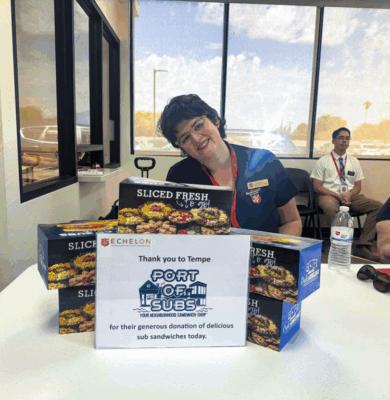 Port of Subs Temp AZ Salvation Army Career day