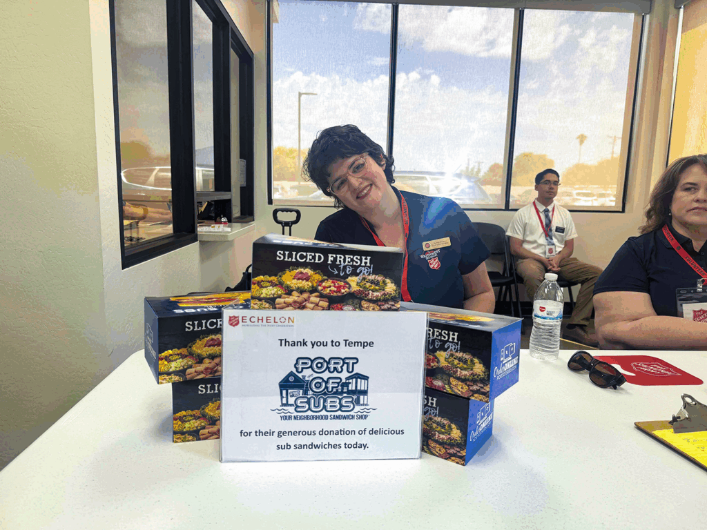 Port of Subs Temp AZ Salvation Army Career day