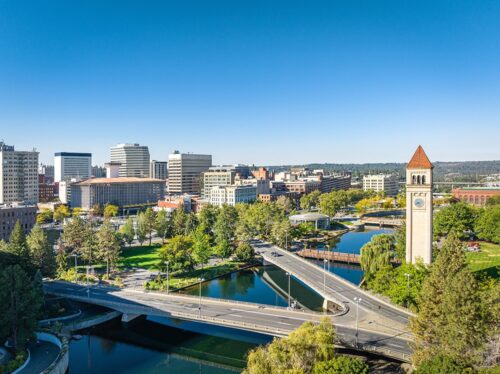 Spokane,Landmark,Washington,Clocktower,Downtown Inland Northwest