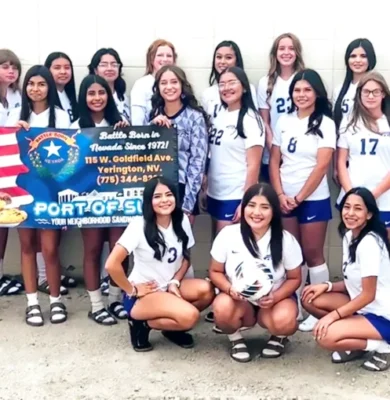 Port of Subs supports Yerington High School Girls Soccer Team