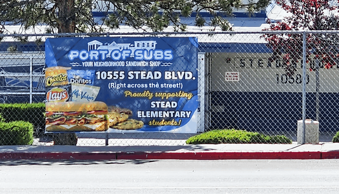 Stead Elementary School Port of Subs Banner